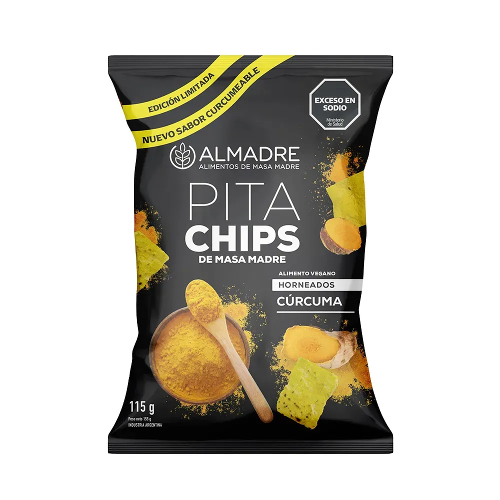 Pita Chips Sabor Cúrcuma ALMADRE x 115g
