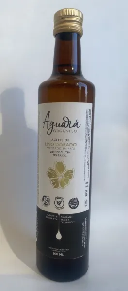 Aceite de Lino Orgánico Dorado x 250 ml - SIN T.A.C.C. -