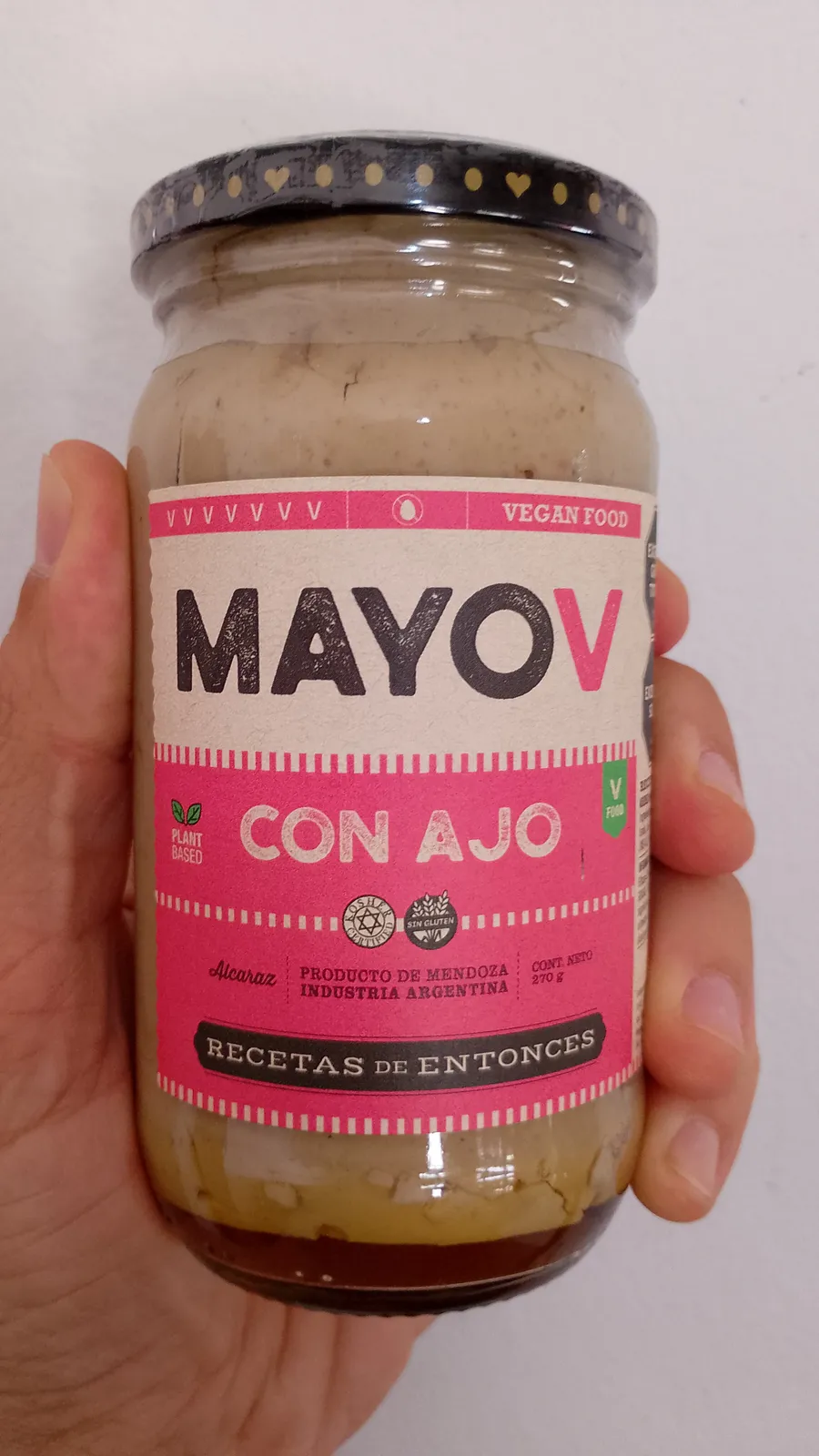 Mayonesa Vegana con Ajo "MAYOV" x 270 grs. - SIN T.A.C.C. -