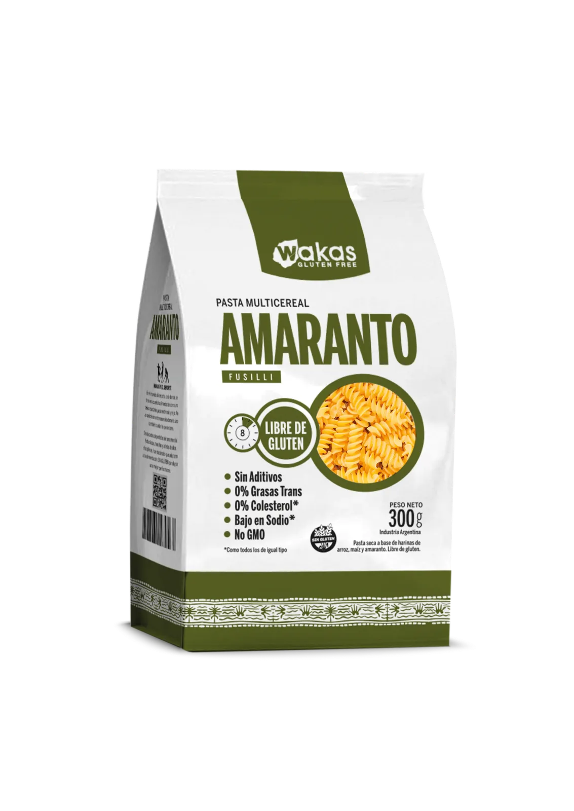 Fideos fusilli con amaranto "Wakas" x 300g