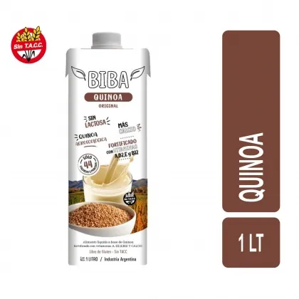 Leche de Quinoa "BIBA" x 1 lts. - SIN T.A.C.C. -