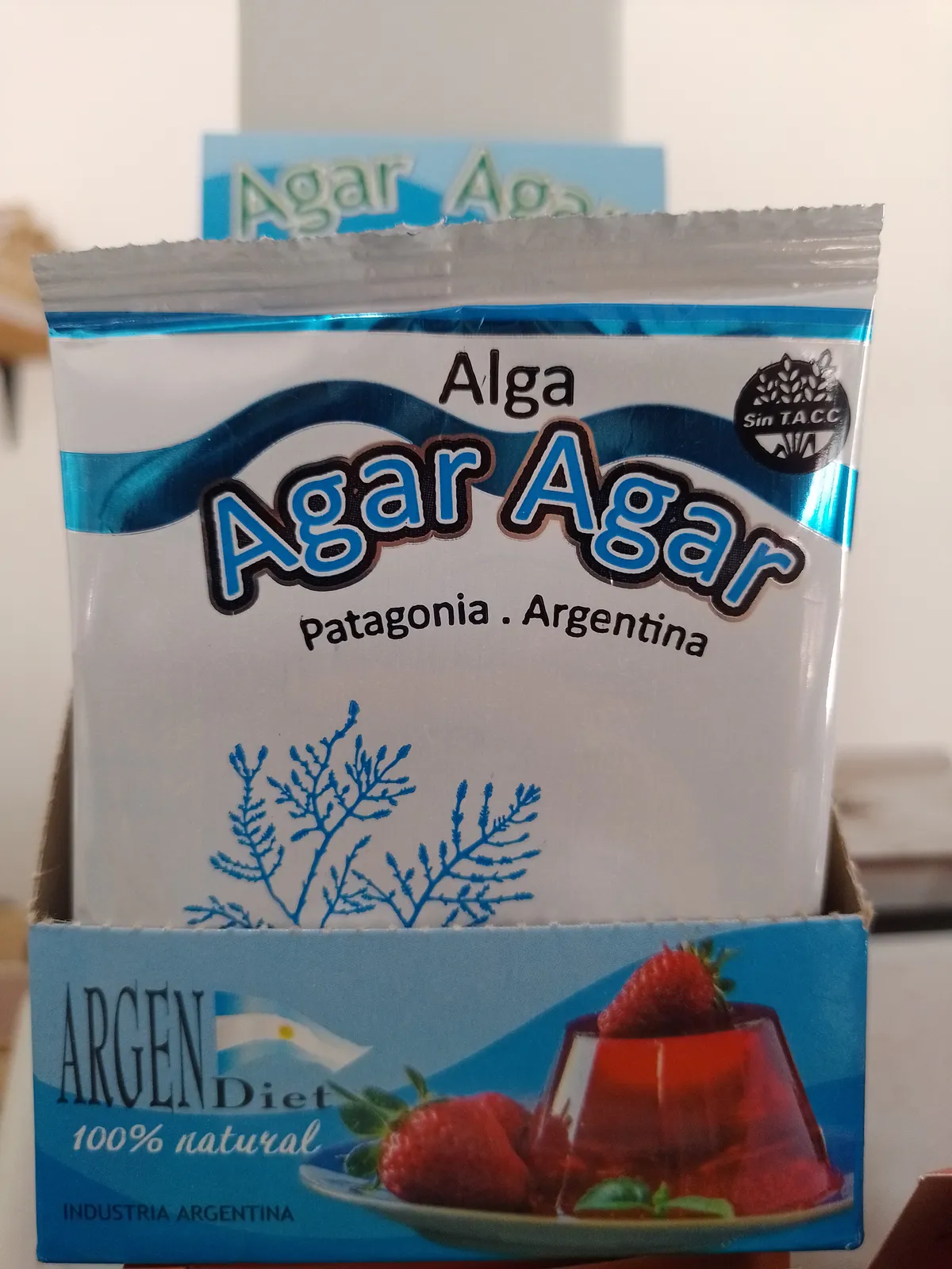 Alga AGAR AGAR (sin T.A.C.C) sabor natural x 10g