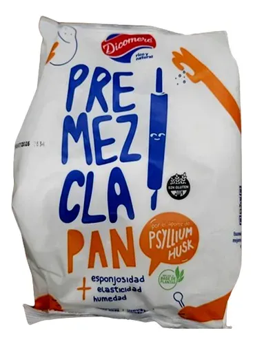 Premezcla Pan C/ PSYILLUM HUSK "DICOMERE" x 450 grs. - SIN T.A.C.C. -