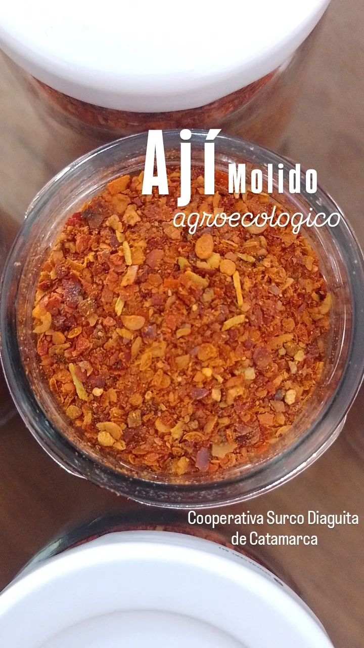 Ají molido x 40 grs. Envase retornable.