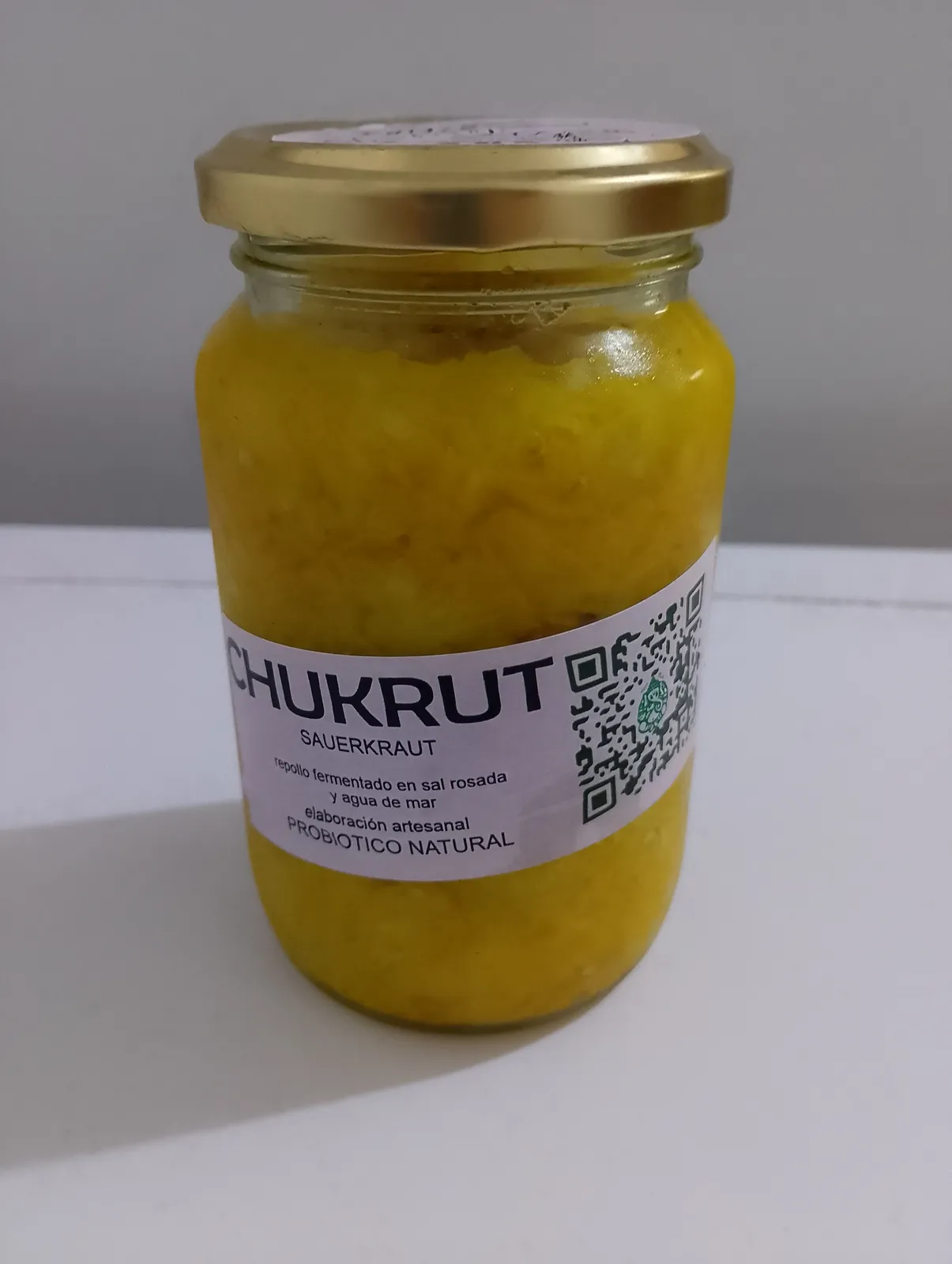 Chukrut con cúrcuma y pimienta x 360 grs. aprox. Envase retornable.