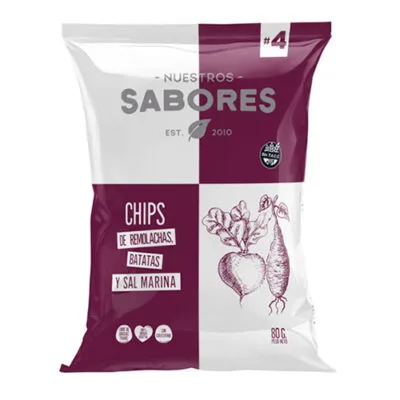 Chips de batata y remolacha "Nuestros Sabores" x 80g