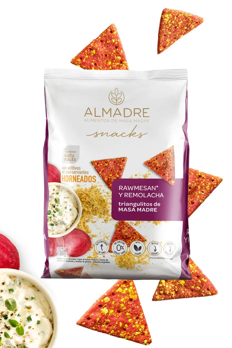 Snack Sabor Rawmesan y Remolacha ALMADRE x 130g