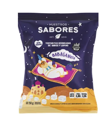 Tostaditas horneadas babaganush x 50 grs "Nuestros sabores"