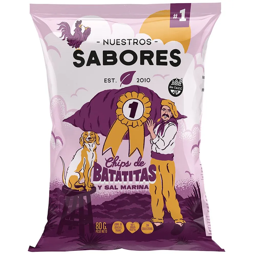 Chips de batatitas "Nuestros Sabores" x 80g